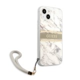 Zadní kryt Guess TPU Marble Stripe GUHCP13SKMABGR pro Apple iPhone 13 Mini, šedá