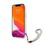 Zadní kryt Guess TPU Marble Stripe GUHCP13SKMABGR pro Apple iPhone 13 Mini, šedá