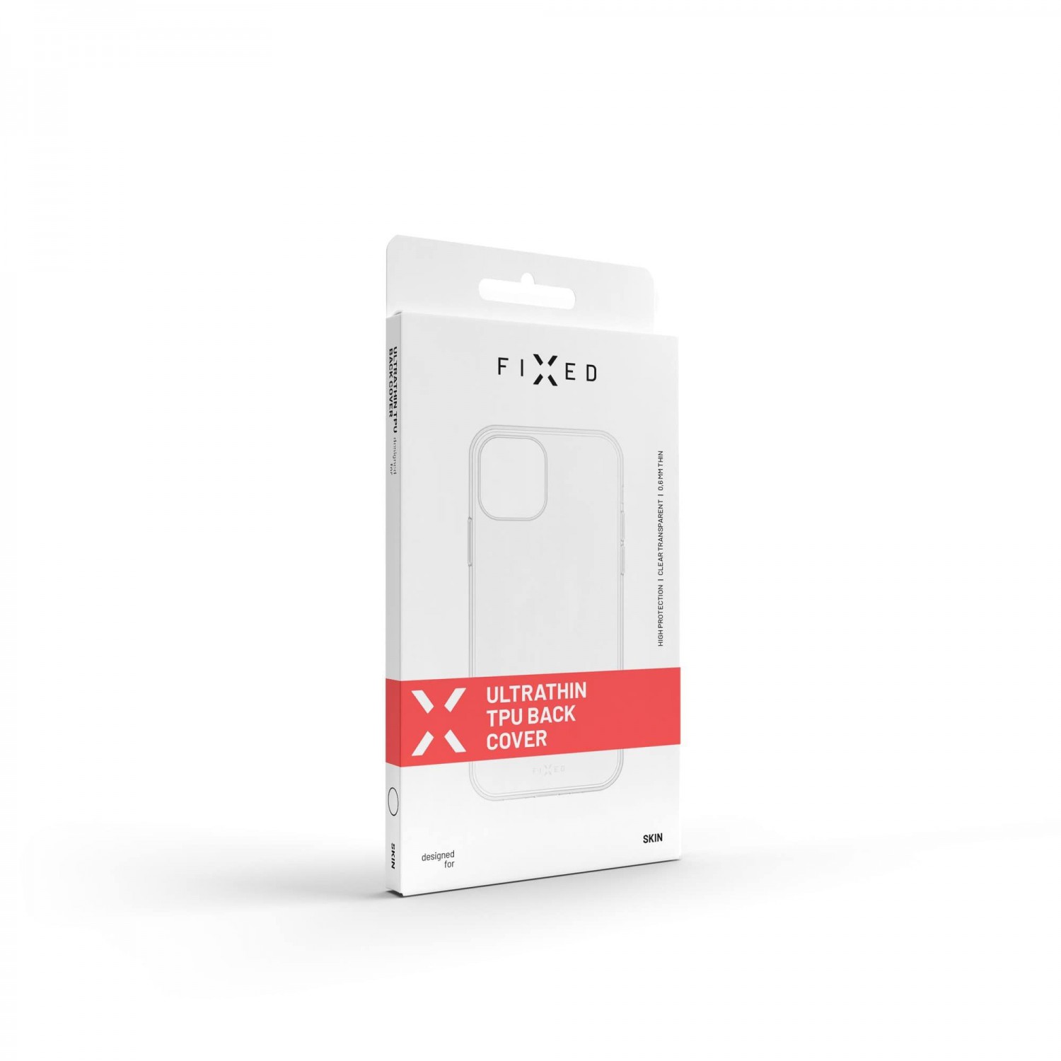 Ultratenké TPU gelové pouzdro FIXED Skin pro Apple iPhone 13, čirá