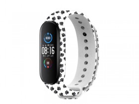 Silikónový remienok Rhinotech Strap pre Xiaomi Mi Band 6, motív stopy