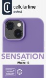 Silikonový kryt Cellularline Sensation pro Apple iPhone 13, fialová