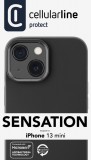 Silikonový kryt Cellularline Sensation pro Apple iPhone 13 Mini, černá