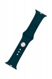 Set silikonových řemínků FIXED Silicone Strap pro Apple Watch 42/44/45 mm, tmavě zelená