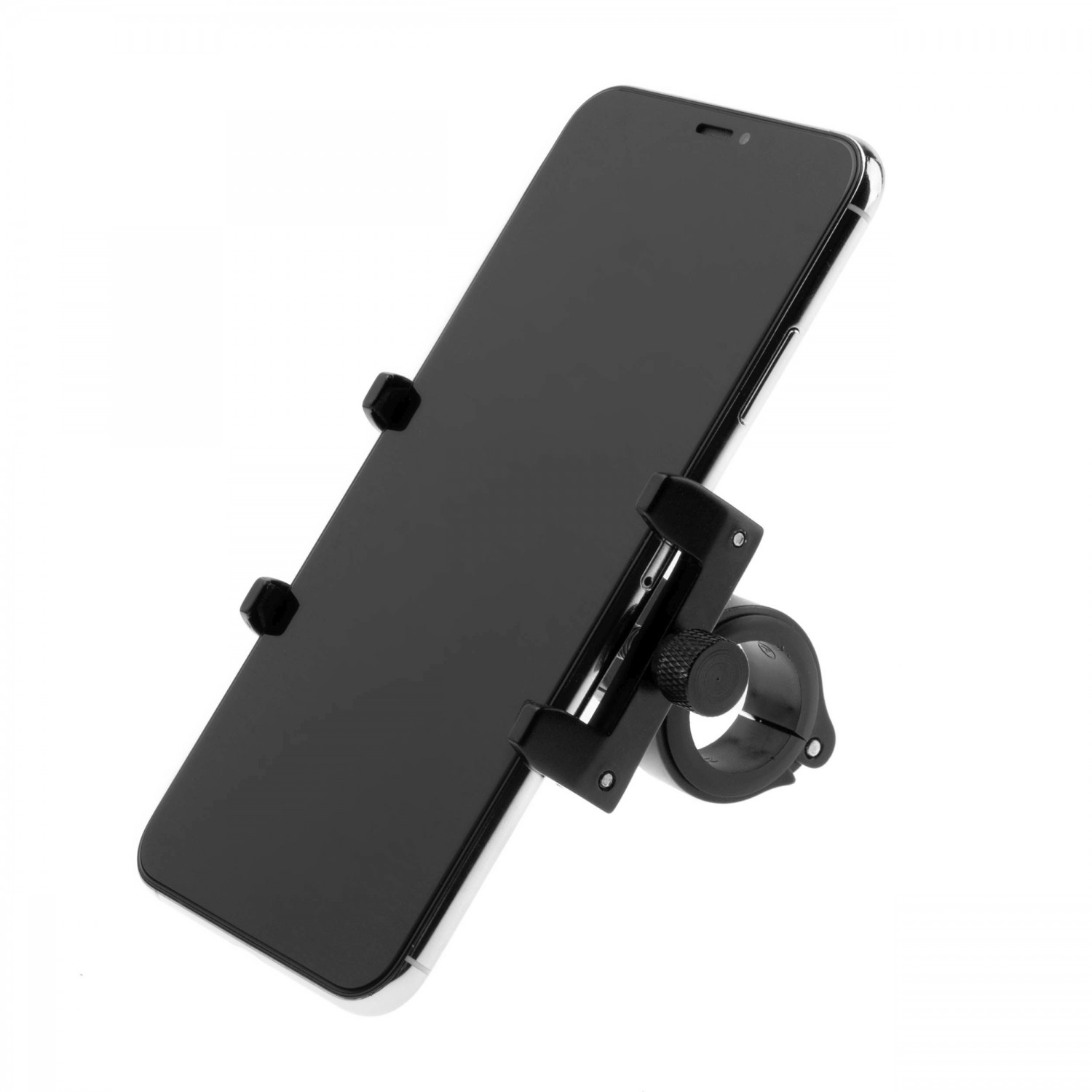 Hliníkový držák mobilního telefonu na kolo FIXED Bikee ALU, černá