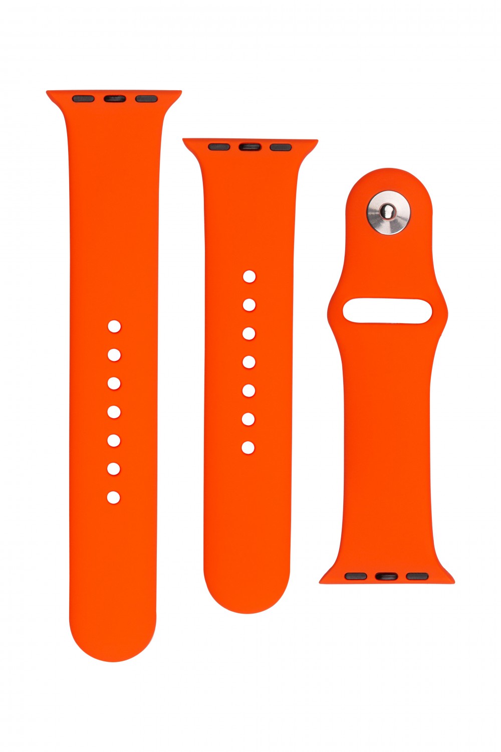 Set silikonových řemínků FIXED Silicone Strap pro Apple Watch 38/40/41 mm, meruňková