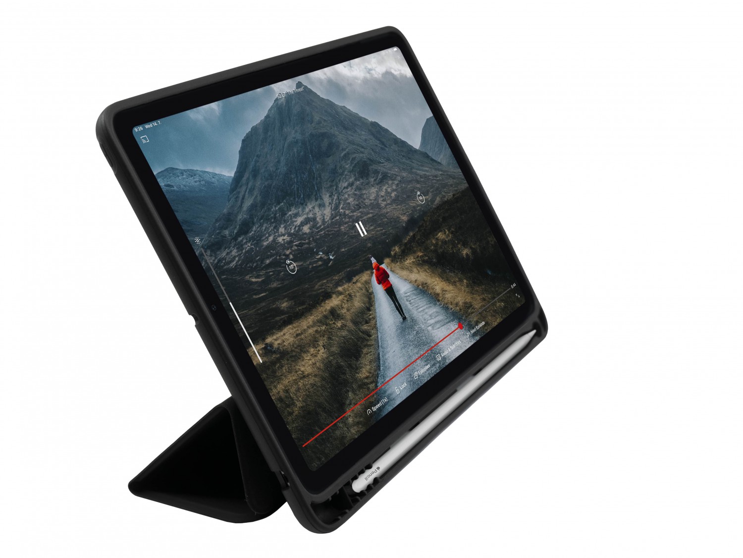 FIXED Padcover + flipové puzdro Apple iPad 10,2 "(2019/2020/2021), čierna