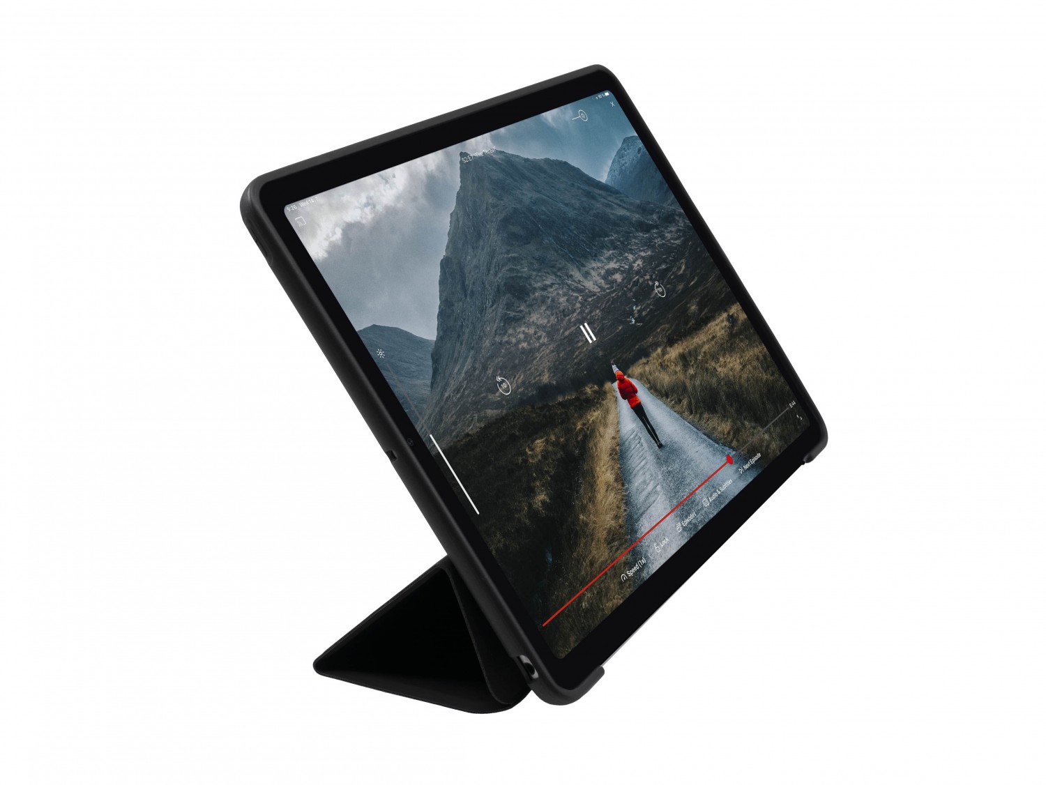 FIXED Padcover flipové pouzdro pro Apple iPad Air (2020), černá