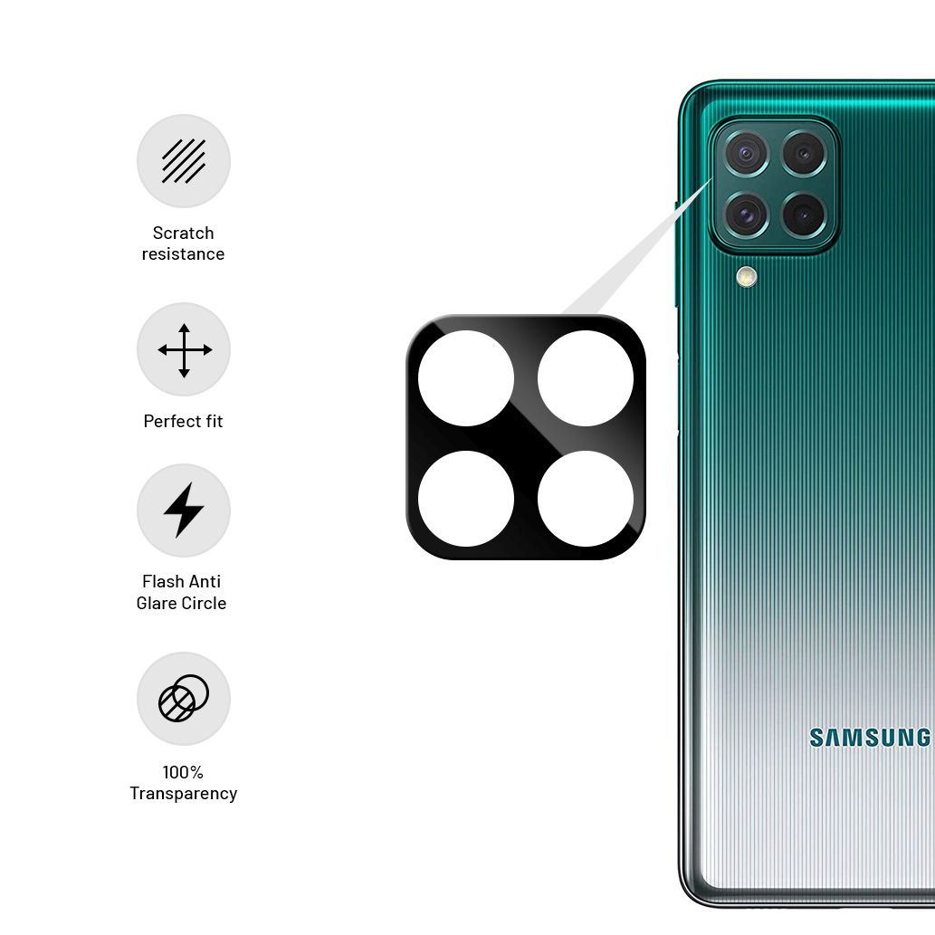Ochranné sklo fotoaparátu FIXED pro Samsung Galaxy M62