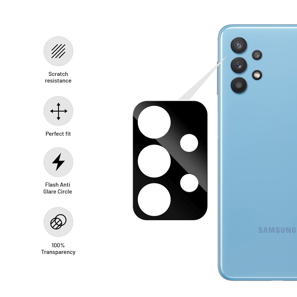 Ochranné sklo fotoaparátu FIXED pro Samsung Galaxy A32