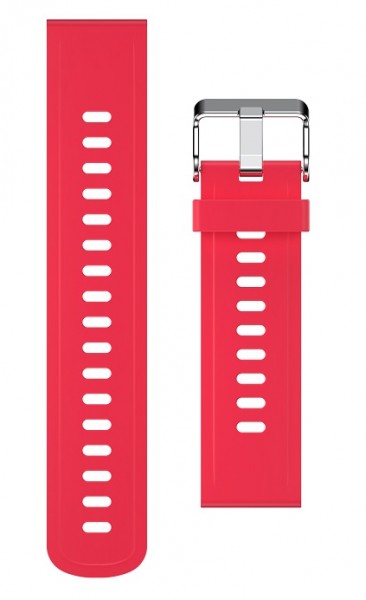 Silikonový řemínek ALIGATOR 22mm, červená