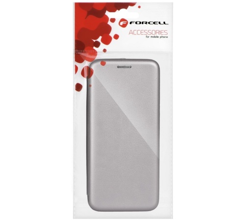 Forcell Elegance flipové pouzdro, obal, kryt pro Apple iPhone 13, šedá