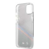BMW M Tricolor Stripes zadní kryt BMHCP13SMHLPK Apple iPhone 13 mini, transparentní