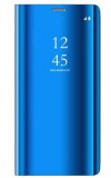 Cu-Be Clear View flipové pouzdro, obal, kryt Samsung Galaxy A12, modrá