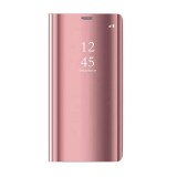 Cu-Be Clear View flipové pouzdro, obal, kryt Samsung Galaxy A12, růžová