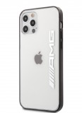 AMG Metallic Black Edges zadní kryt AMHCP12LAESLBK Apple iPhone 12 Pro Max 6.7, transparentní