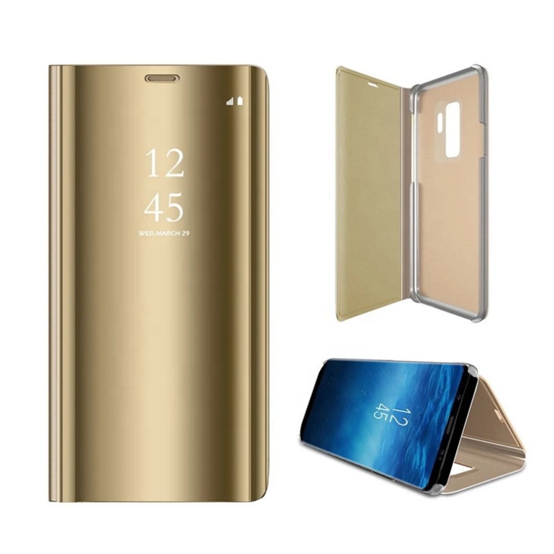 Cu-Be Clear View flipové pouzdro, obal, kryt Samsung Galaxy A52 / A52 5G / A52s, zlatá