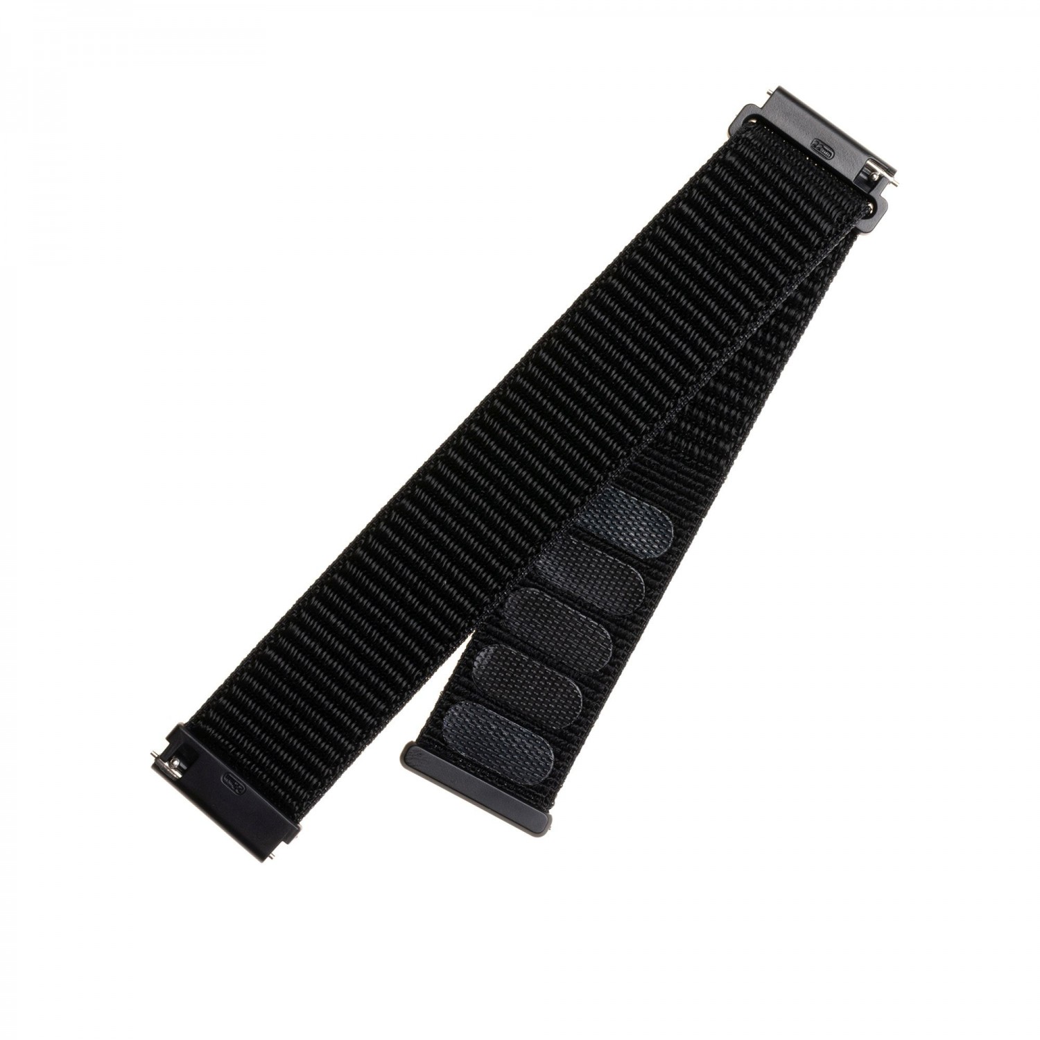 Nylonový řemínek FIXED Nylon Strap pro smartwatch, šířka 20mm, černá