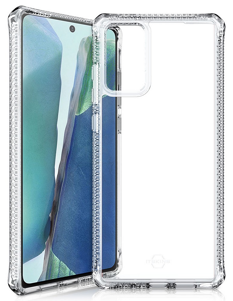 Odolné pouzdro, obal, kryt na Samsung Galaxy Note20, ITSKINS Hybrid Clear, čirá