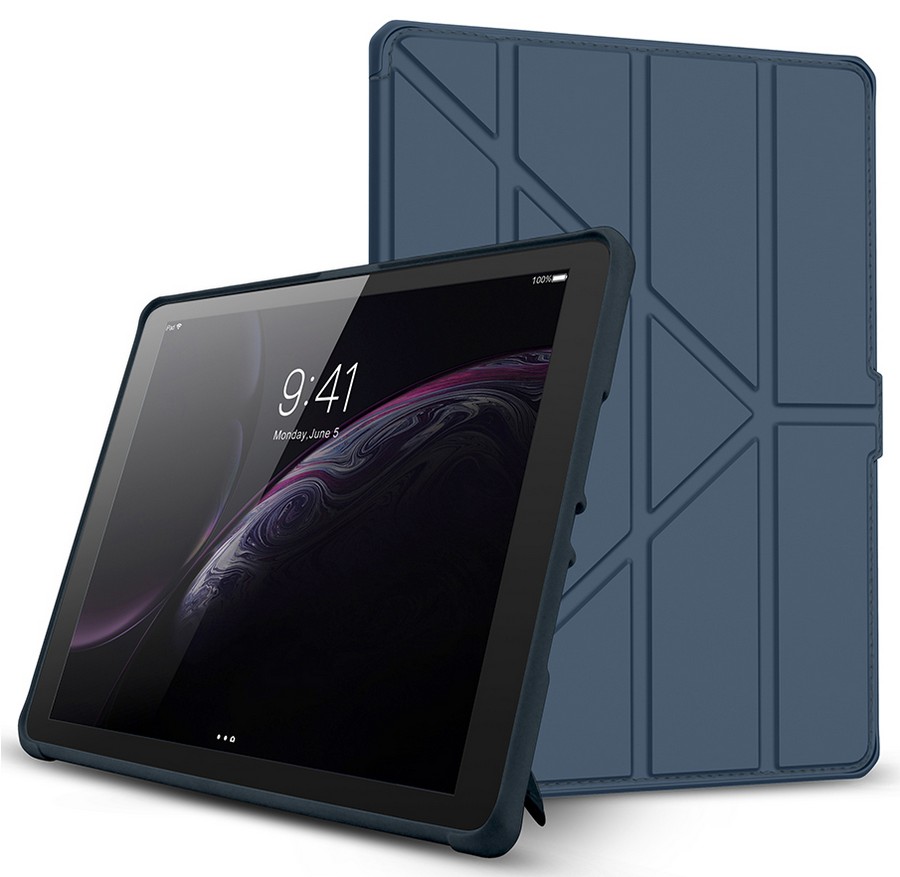Odolné pouzdro na Apple iPad 9.7", ITSKINS Hybrid Folio, tmavá modrá