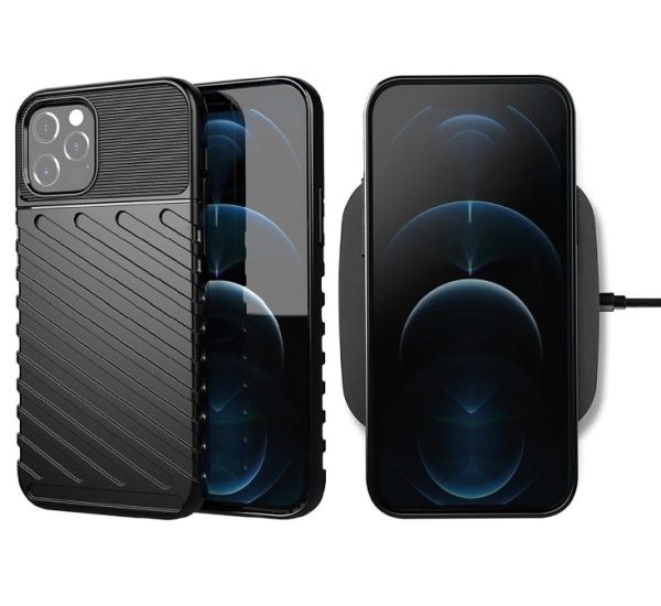 Ochranný kryt Forcell THUNDER pro Samsung Galaxy A12, černá