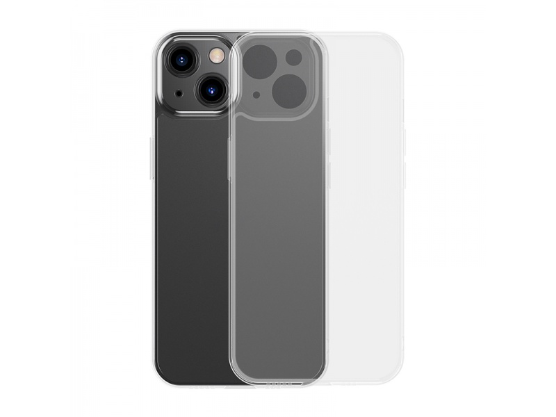 Ochranné pouzdro Baseus Frosted Glass Protective Case pro Apple iPhone 13, transparentní