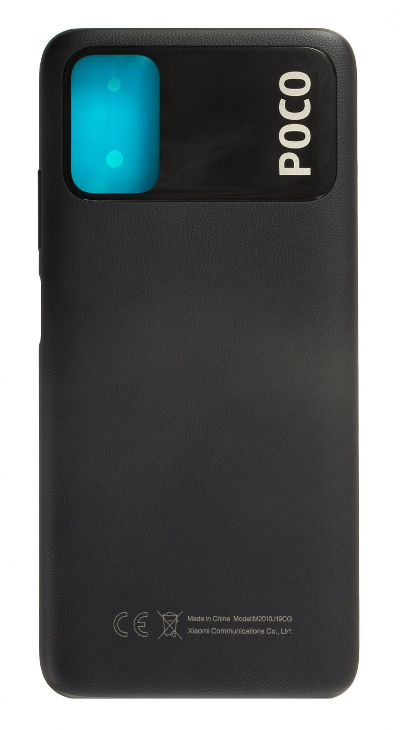 Kryt baterie pro Xiaomi Poco M3, černá (Service Pack)