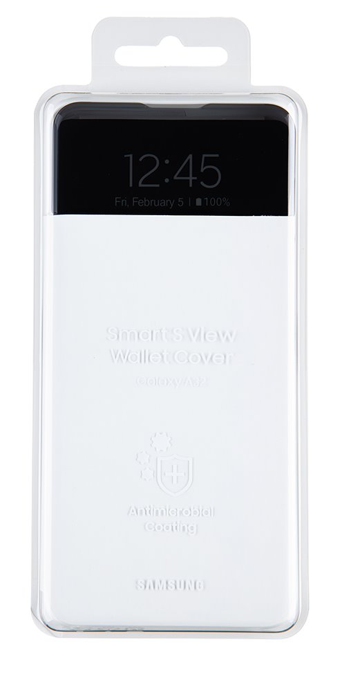 Flipové pouzdro, obal, kryt S-View na Samsung Galaxy A32 LTE, S-View EF-EA325PWE, bílá