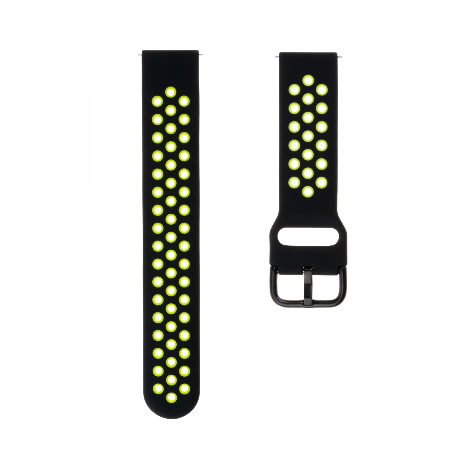 Silikónový remienok FIXED Sport pre smartwatch, šírka 20mm, čiernolimetková