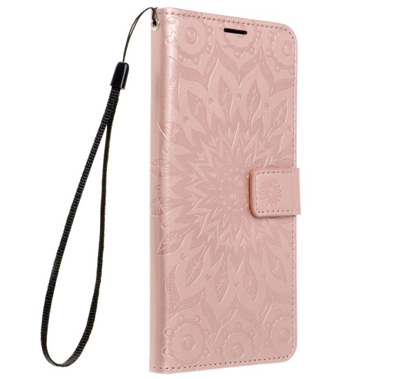 Flipové pouzdro Forcell MEZZO pro Samsung Galaxy A12, mandala rose gold