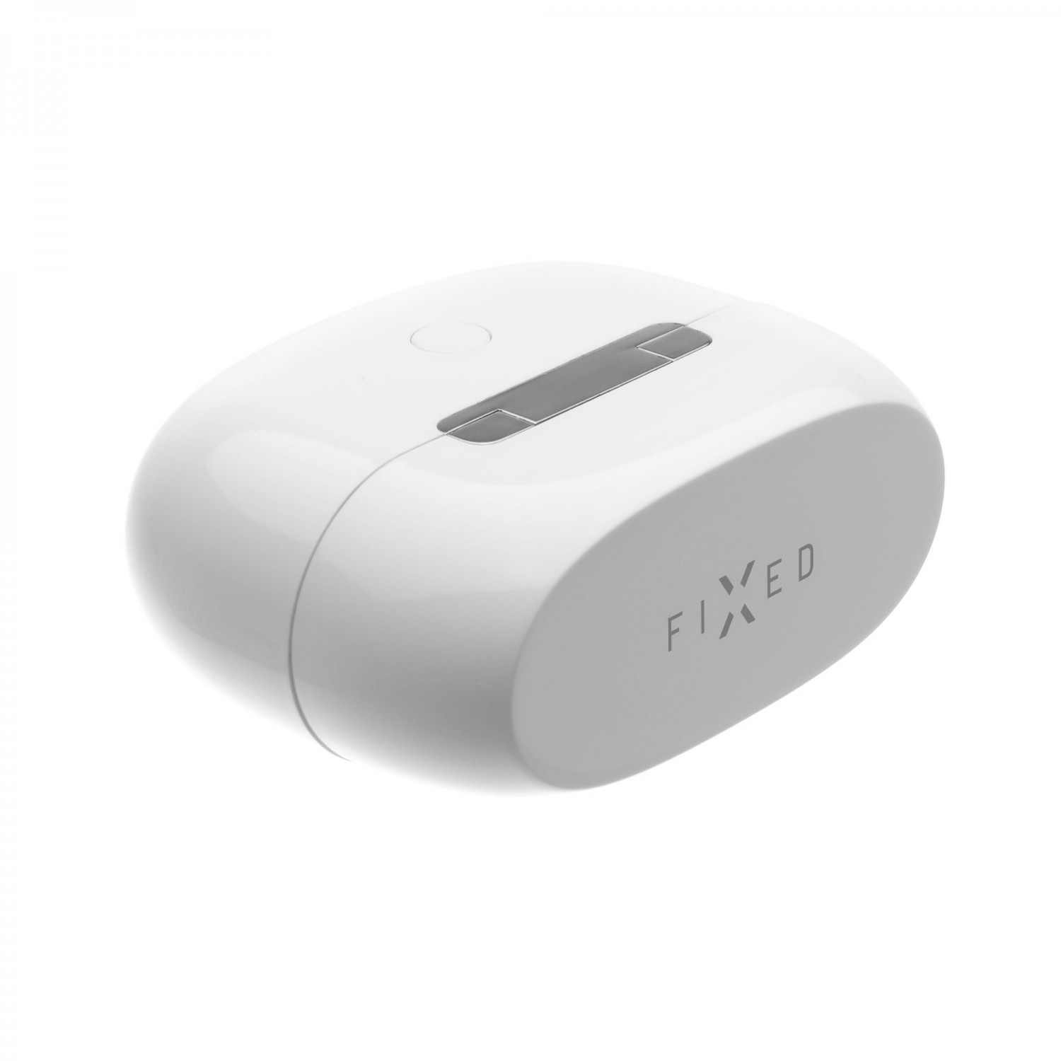TWS sluchátka FIXED Boom Pods 2 s bezdrátovým nabíjením, bílá