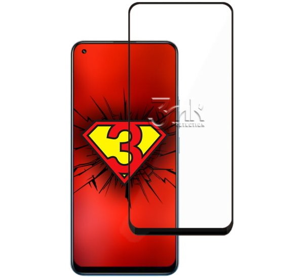 Hybridné sklo 3mk NeoGlass pre Realme 8/Realme 8 Pro, čierna