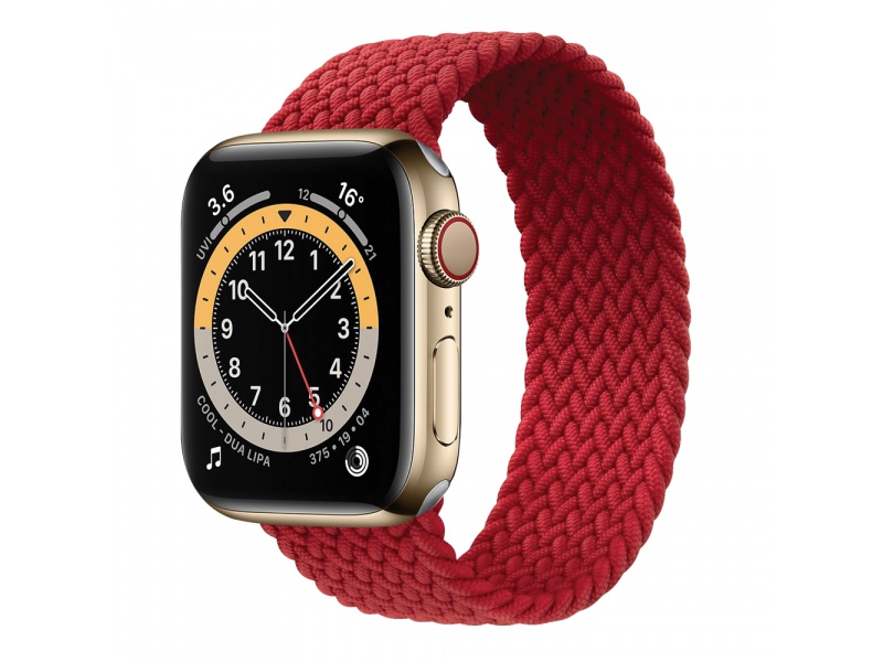Remienok COTEetCI Nylon Braided Band 134mm, pre Apple Watch 42/44mm, red