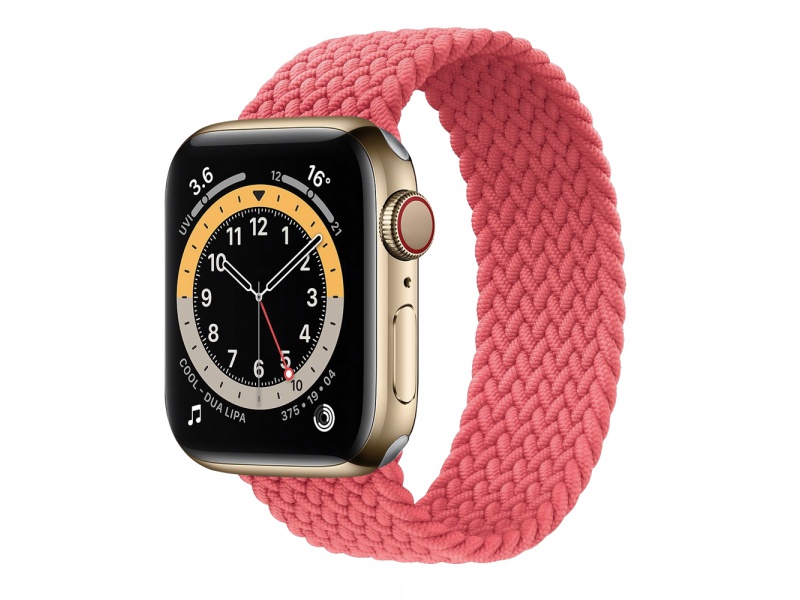 Remienok COTEetCI Nylon Braided Band 134mm, pre Apple Watch 42/44mm, pink punch