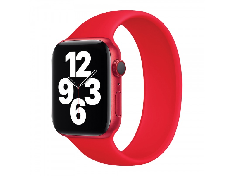 Remienok COTEetCI Liquid Silicone Band 150mm, pre Apple Watch 42/44mm, red