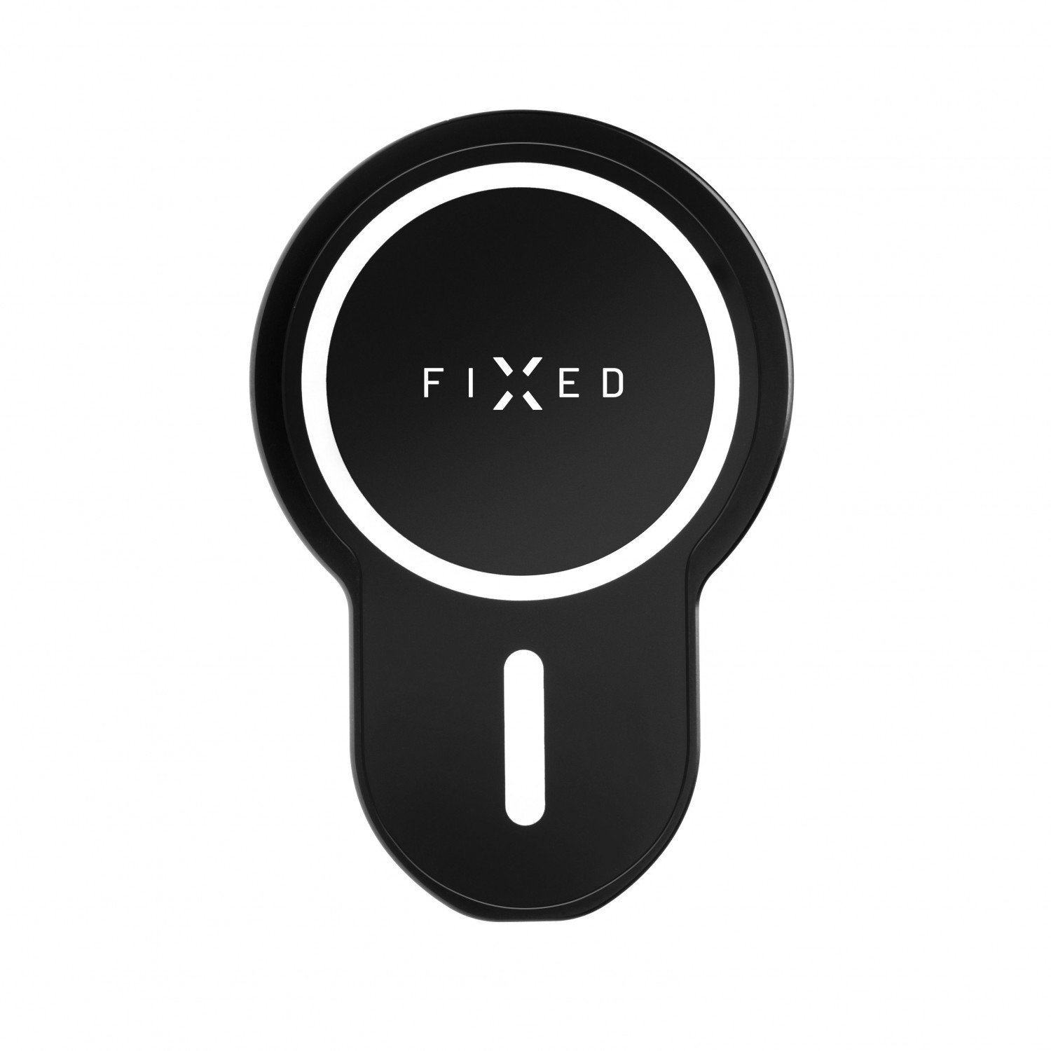 Držák s bezdrátovým nabíjením FIXED MagClick s podporou uchycení MagSafe, 15W,  černý