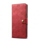 Lenuo Leather flipové pouzdro, obal, kryt pro Apple iPhone 13 mini, červená
