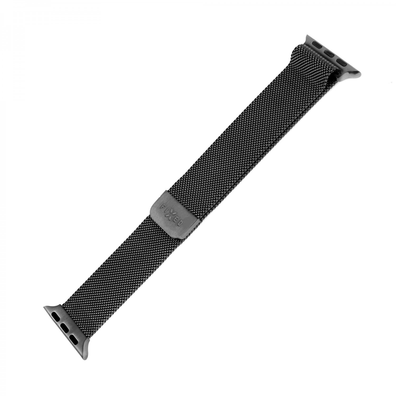 Síťovaný nerezový řemínek FIXED Mesh Strap pro Apple Watch 42/44/45mm, černá