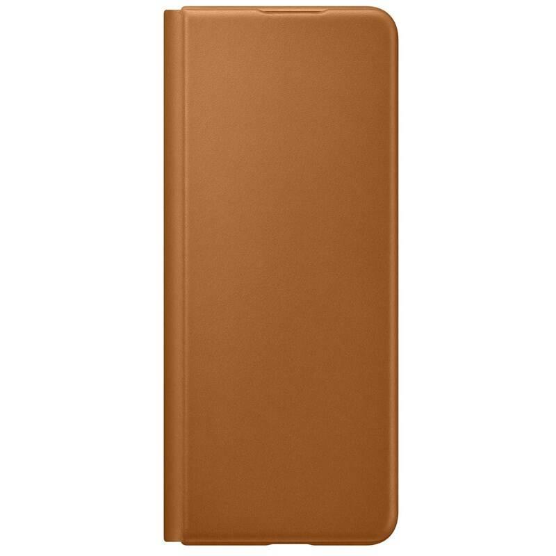 Kožené flipové pouzdro, obal, kryt na Samsung Galaxy Z Fold3, EF-FF926LAE, camell