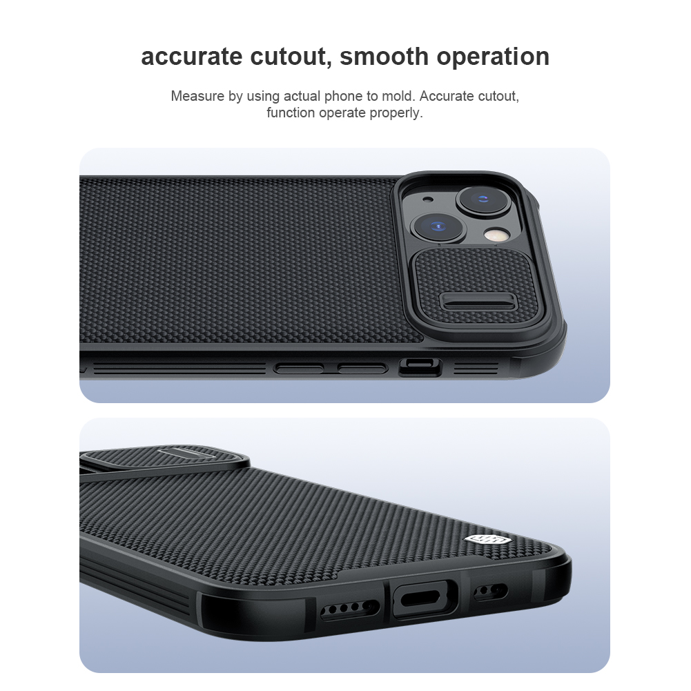 Zadní kryt Nillkin Textured PRO Hard Case pro Apple iPhone 13, černá