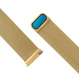 Síťovaný nerezový řemínek FIXED Mesh Strap pro smartwatch, šířka 22mm, zlatá