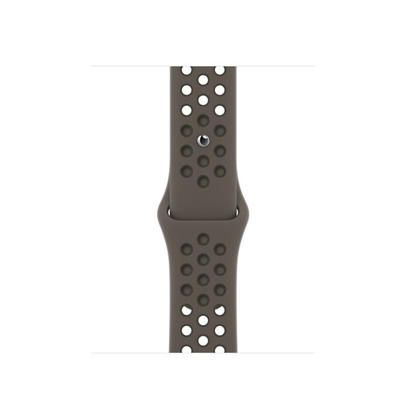 Silikonový řemínek Nike Spor Apple 41mm, olivově šedá