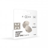 Špunty z pamäťovej peny FIXED Plugs pre Apple Airpods Pro, 2 sady, veľkosť L