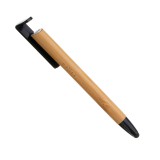 FIXED Pen 3v1 písacie pero so stylusom a stojanom, antibakteriálny povrch, bambusové telo