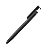 FIXED Pen 3v1 písacie pero so stylusom a stojanom, antibakteriálny povrch, hliníkové telo, čierna