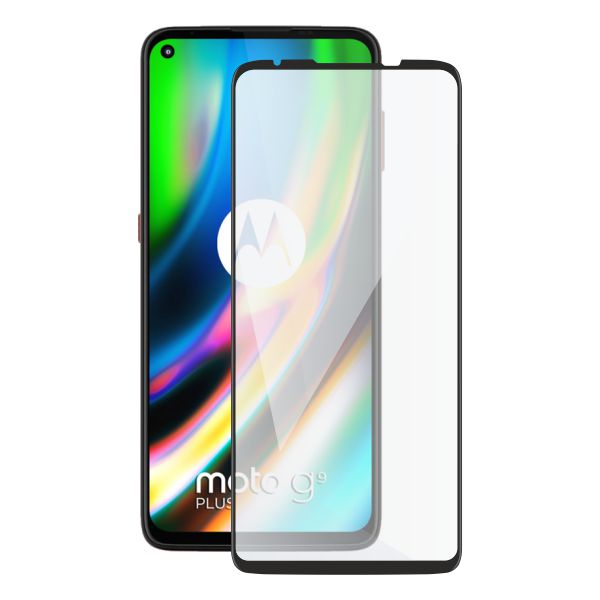 Tvrzené sklo Screenshield pro Motorola Moto G9 Plus XT2087 (full COVER), černá