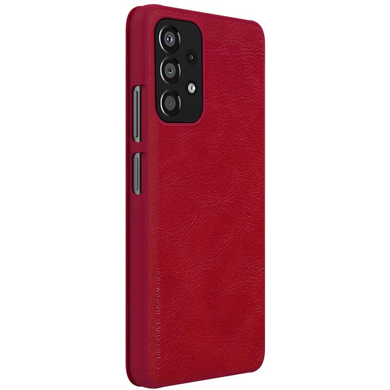 Nillkin Qin flipové poudro pro Samsung Galaxy A33 5G, červená
