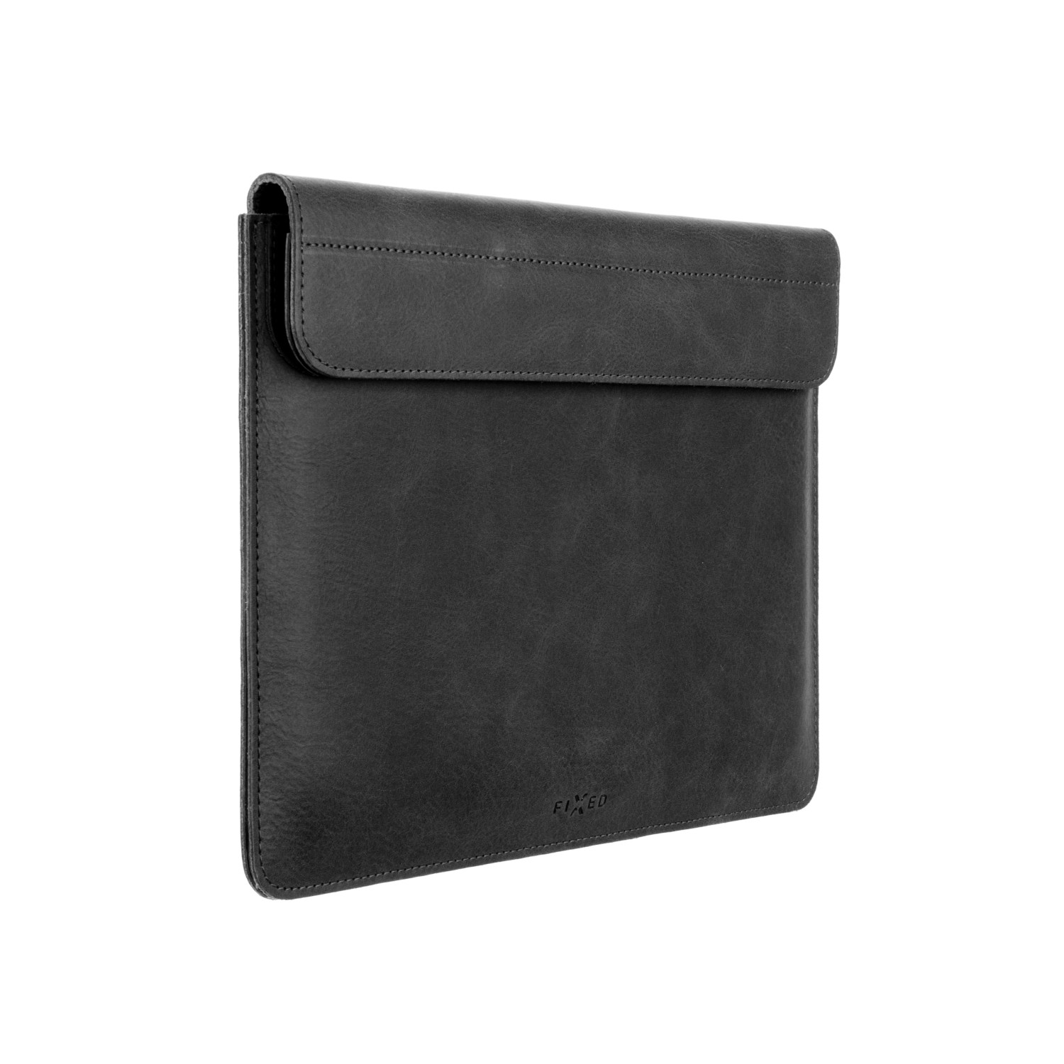 Kožené pouzdro, obal, kryt pro Apple MacBook Pro 14", FIXED Oxford, černá