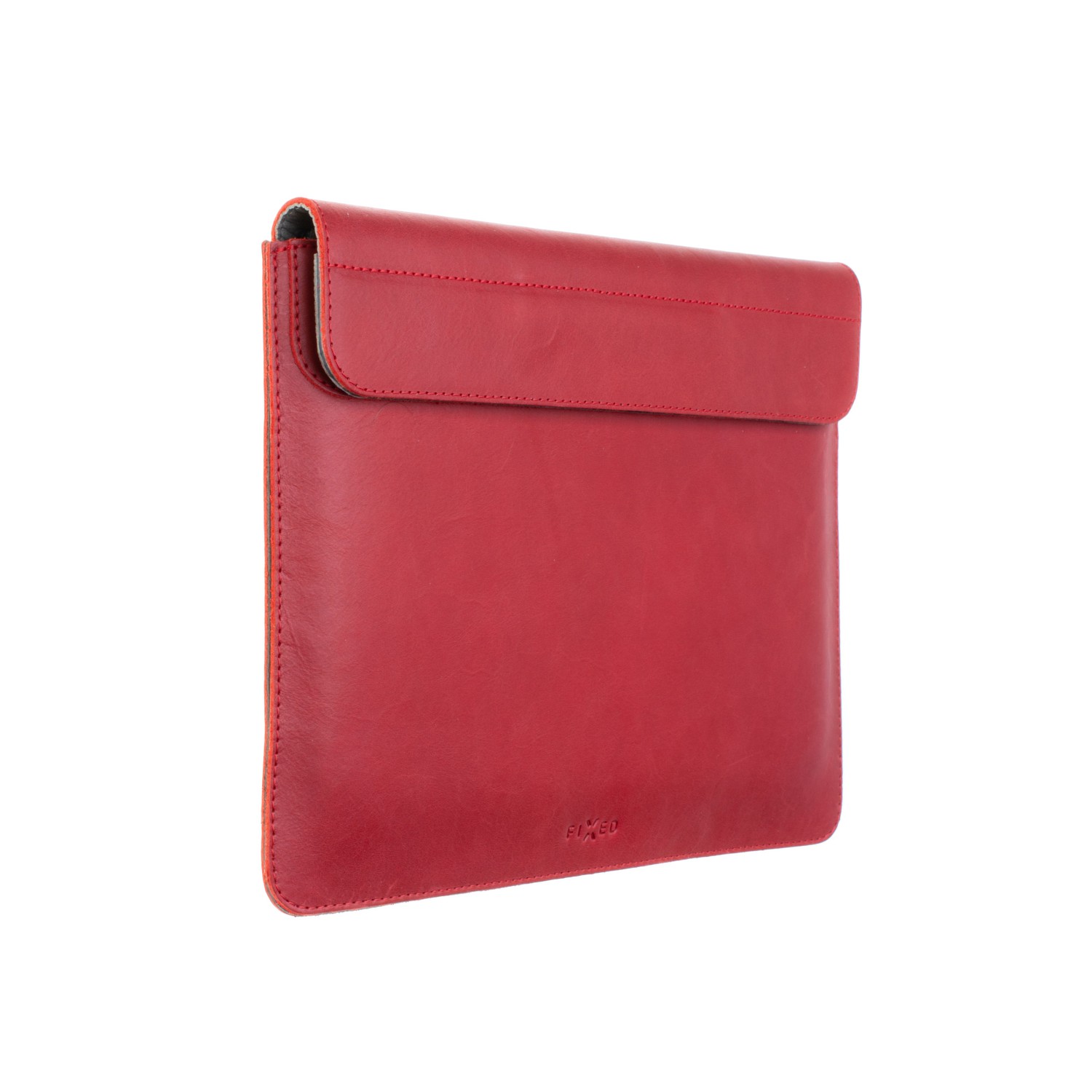 Kožené pouzdro, obal, kryt pro Apple MacBook Pro 14", FIXED Oxford, červená