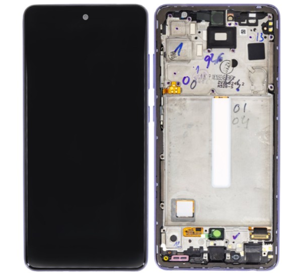 LCD + dotyková doska pre Samsung Galaxy A52s, light violet (Service Pack)