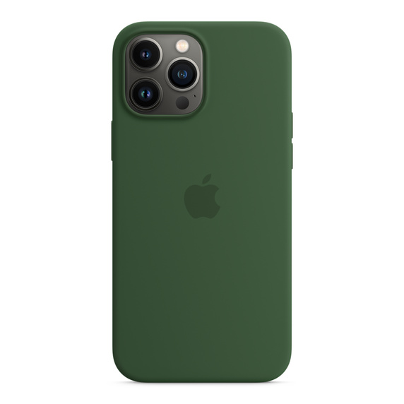Silikonový kryt MagSafe pro Apple iPhone 13 Pro Max, jetelově zelená